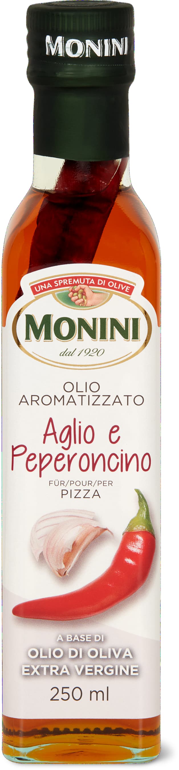 Monini Olio extra vergine aglio e peperoncino 250ml